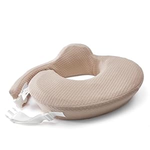 QSTEHEML Nursing Pillow for Breastfeeding – Adjustable Breastfeeding Pillows for Women with More Support & Removable Cover, Baby Feeding Pillow for Newborn Moms and Baby Essentials,Brown