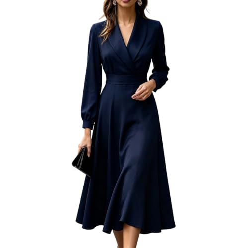 Robe chemise leger taille haute fluide pour gommer les imperfections avec élégance au travail