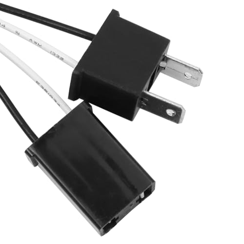 Sarini 2 Stück H7 LED-Scheinwerfer, Canbus-Decoder, Anti-Flicker-Kabelbaumlampen, Widerstandsdecoder, fehlerfreier Umbausatz, Adapter, Warnunterdrückungskondensatoren