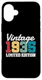 custodia per iphone 16 plus vintage 1935 edizione limitata 90 anni regali 90° compleanno