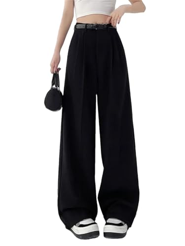 パンツ 80s high-waist tuck pants Vintage Pinstripe Paperbag Waist Trousers - 80s High Waist
