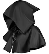 [HarnyLoom] ハロウィンマント フード付き コスプレ 仮装マント ポンチョ 中世 修道士 神父 牧師 僧侶 魔法使い 死神 魔女 悪魔 コスプレ 衣装 仮装 変装 ハロウィン クリスマ...