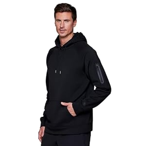 RBX Active Men’s Fleece Workout Athletic Pullover Hoodie