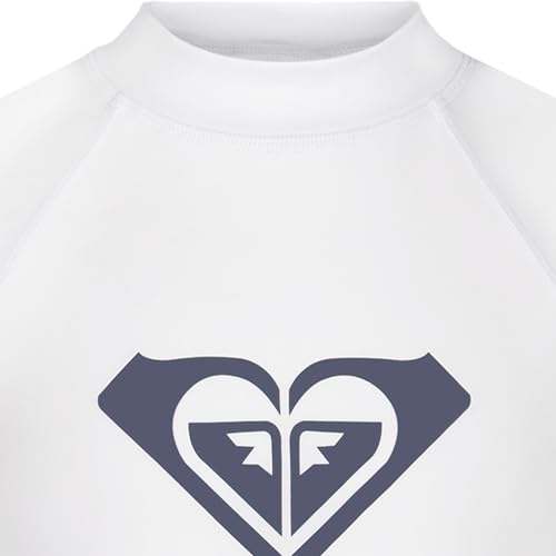 Image of Roxy Girls' Short Sleeve Whole Hearted Rashguard Shirt, UPF 50+ Sun Protection, Quick Dry