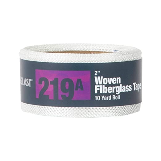Fibre Glast Cinta de tela de fibra de vidrio, 2 pulgadas de ancho, rollo de malla de fibra de vidrio de tejido liso de alta calidad con bordes acabados, reparación marina, refuerzo, manga, bobinado de tuberías y tanques, 10 onzas, 10 yardas, fabricado en Estados Unidos
