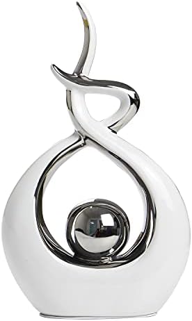 Norrclp Home Decor Modern Abstract Art Ceramic Statue Table Decorations for Dining Room Living Room Office Centerpiece