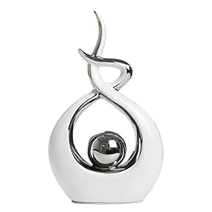 Norrclp Home Decor Modern Abstract Art Ceramic Statue Table Decorations for Dining Room Living Room Office Centerpiece