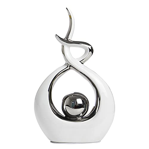 Norrclp Home Decor Modern Abstract Art Ceramic Statue Table Decorations for Dining Room Living Room Office Centerpiece