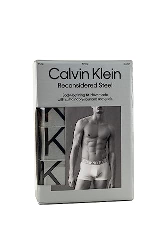 Calvin Klein Boxer Homme Lot De 3 Caleçon Coton Stretch, Noir (Black), XS