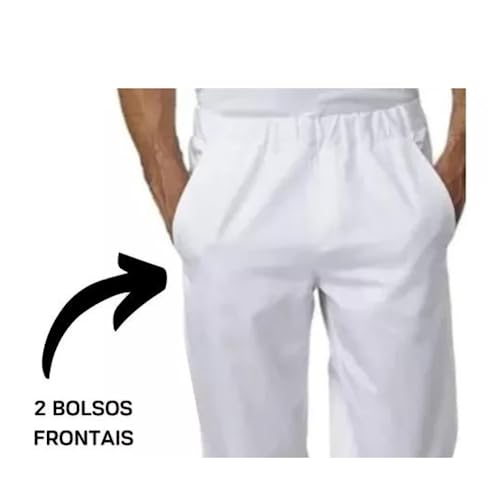 Roupa Umbanda Candomblé Masculino Oxford Ração Calça (GG)