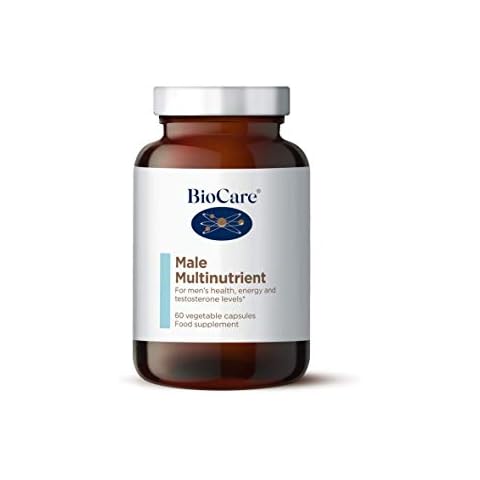 BioCare Male Multinutrient | Vegetable Capsules | High Potency Multinutrient for Men’s Health | Supports Energy, Testosterone Levels, Cardiovascular Health and Fertility | 60 Capsules Cover