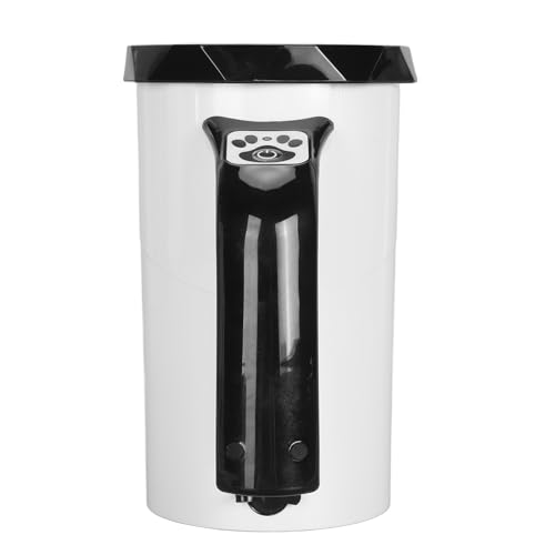 Nettoyeur de pattes de chien Domary noir et blanc avec brosse silicone