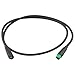E-for Bike Display Extension Cable 5Pins CAN Protocol Female to Male Connector for Bafang, ABS Material Flame Retardant, 665mm Length Replacement Cable