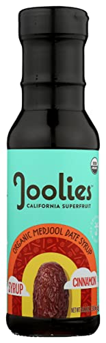 Joolies Organic Medjool Date Syrup | Cinnamon, 10.8 Ounce | Made with Fresh California Grown Fruit | Vegan, Gluten-Free, Paleo, No Added Sugar | Low Glycemic Breakfast, Baking & Dessert Topping