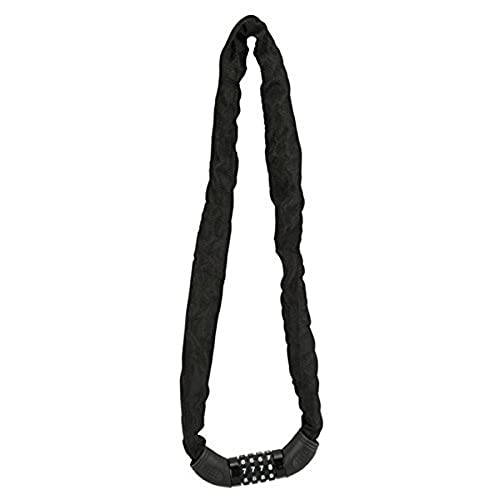 FISCHER Fahrrad Kettenschloss, Länge: 90 cm, mit Zahlenschloss, aus Stahl,...