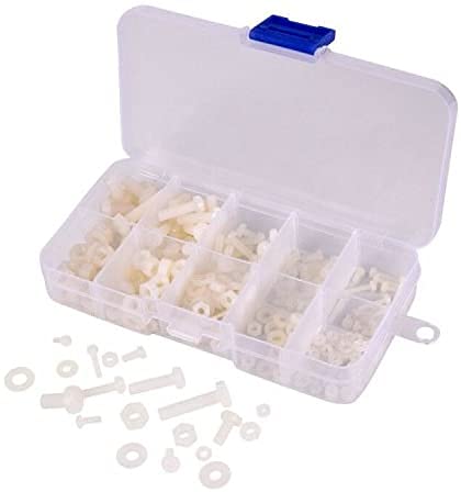 REES52 M2 M2.5 M3 M4 M5 (Total 270pcs) Nylon Screw/Nut/Washer Assortment Kit Come with Plastic Box (B09DVYRVSZ) Amazon Price History, Amazon Price Tracker