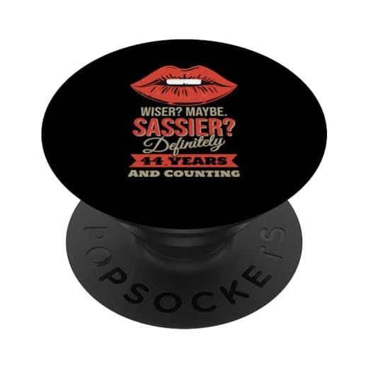 44 años - Wise Sassy - Divertido cumpleaños número 44 PopSockets PopGrip Intercambiable