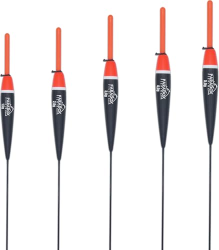 Paradox Fishing Posen Set I 5 Stück 1,5g-5g I Posen Angeln Angel-Posen Knicklichtposen Schwimmer Angeln Pose