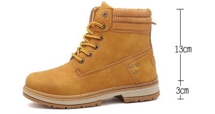 Women's Work Waterproof Hiking Combat Boots Lace up Low Heel Booties Ankle Boots Anti-slip Hiking Boots2