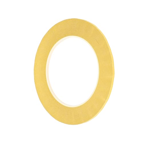 Image of 1 Pc Painters Tape Masking Master Tape Easy Removal Yellow 5000x0.3x0.01cm / 54.68 Yards x 0.12 Inches x 140um
