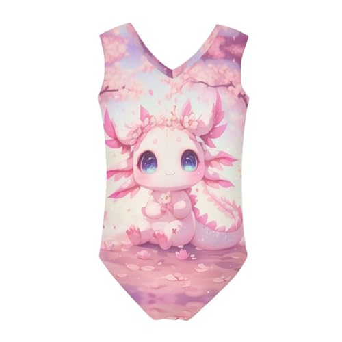 Image of Girls Swimsuits Size 3-14 Kids Summer Sleeveless One Piece Bathing Suit Beach V-Neck