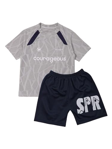 Kids Boys Tracksuits Basketball Sports Suit Football Kit Piece Quick Dry Tshirts And Shorts Sets3