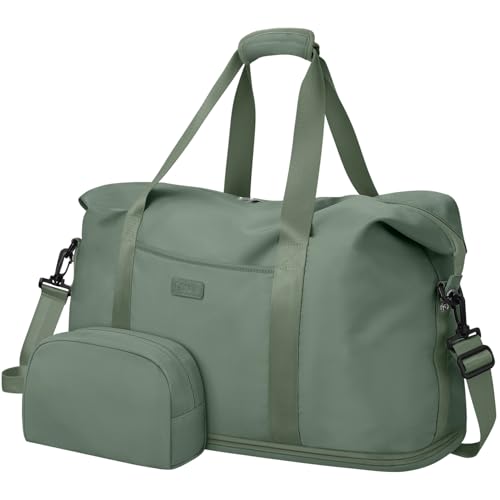 Expandable Travel Duffle Bag, Waterproof Weekender Overnight Bags for Women