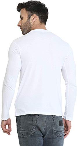 Image of LAZYCHUNKS Men's Cotton Full Sleeve T-Shirt | Round Neck Men's Tshirt