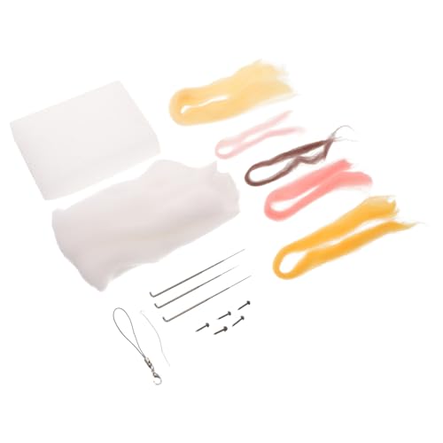 HOMSFOU Nadelfilzset Für Anfänger DIY-filzset Mit Schaumstoff Filz Und Kunststoff Praktisches Puppenfilzset Mit Bastelwerkzeugen Und Zubehör Für Haushalt