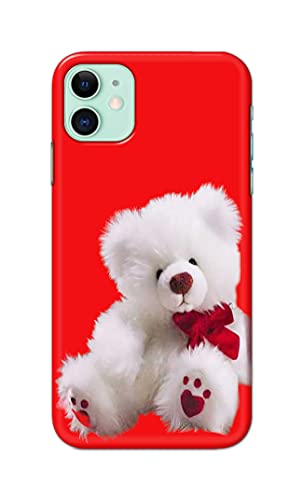 Image of PRINTFIDAA Teddy Bear Love Romantic Valentines Day Dumbo Printed Designer Hard Back Case Cover for Apple iPhone 11 (6.1 inch), A2221, A2111 -(SF) MVN1001