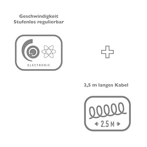 Bausch 0360 Elektrisches Maniküre-/Pediküregerät für Profis, Rechts-/Linkslauffunktion, stufenlos regulierbar… – Bild 4