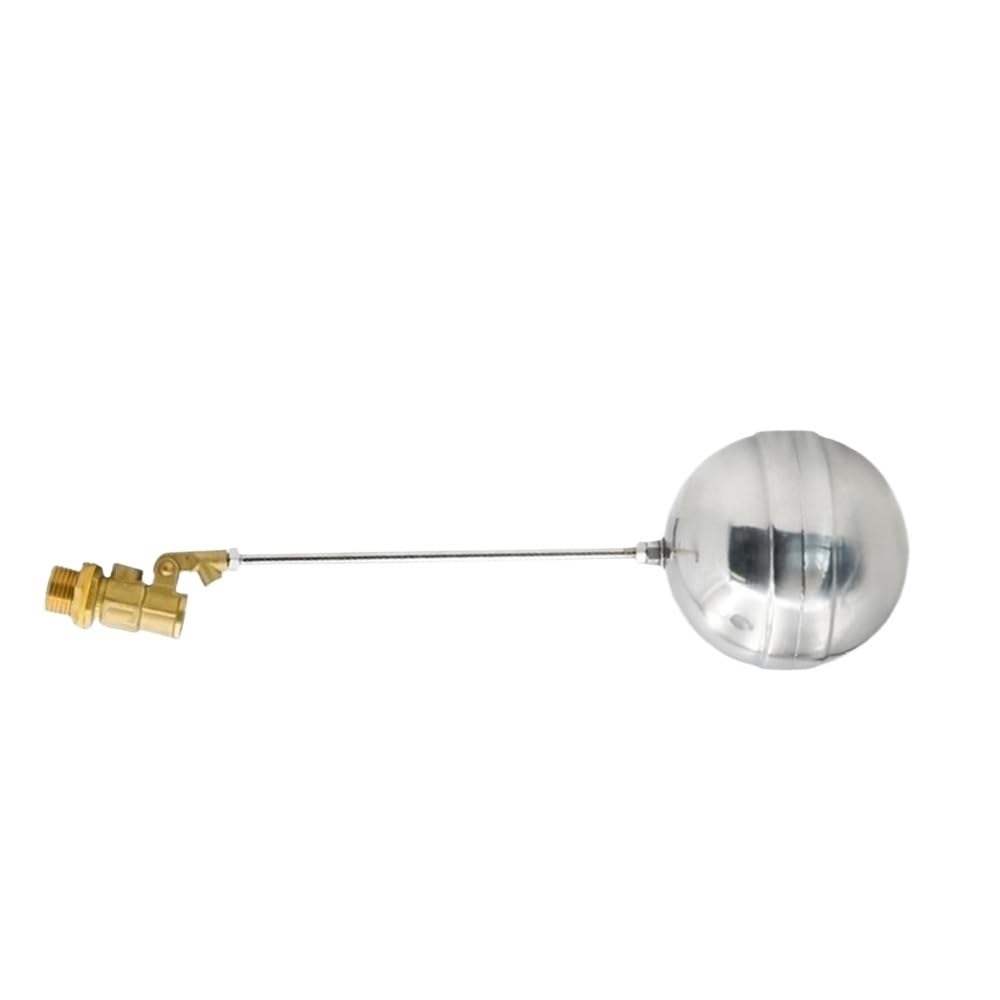 Float Ball Valve 1pc 1inch Float Valve, 1/2inch 3/4inch Durability Brass Floating Ball SS201 Stem for Hot Water Tank(1/2inch)
