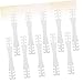 Ipetboom 10Pcs Mask Band Buckle for Convenient Mask Accessories for Men and Women Lightweight and Reusable Compatible with Two Point Connection Masks White