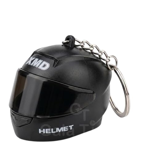CLOUDCHERRY Mini Motorcycle Helmet Keychain, Helmet-Shaped Keyring