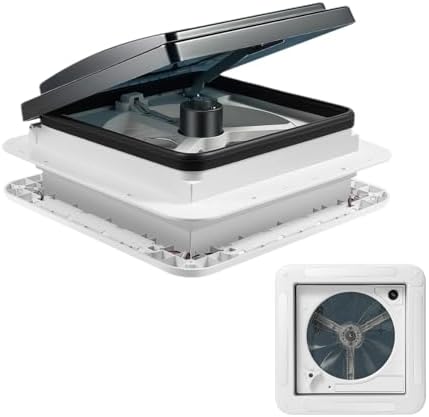 Ventilateur de Toit Caravane, 12V Ventilateur d'extraction Révers...
