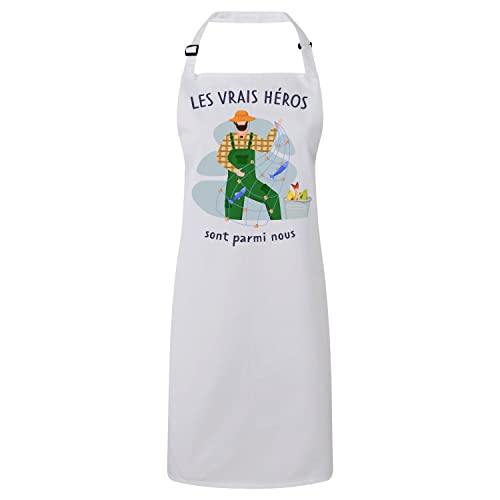 Tablier cuisine premium idée cadeau originale pour pêcheur