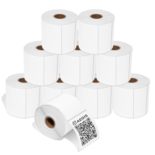 3x3 Direct Thermal Labels (10 rolls, 500/roll) for Zebra & others