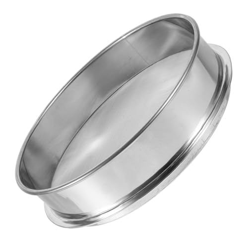 OKUMEYR 1Pc Stainless Steel Herbal Sifter Shaker Diameter Stackable Design for Sifting Herbs Powder Silica Mesh Strainer for Food and