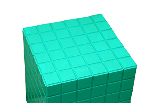 Brown Art SHOPPEE Tiled Cube Accent Bedside Table Coffee Stand Home Storage Organizer for Living Room Bedroom () (Green)
