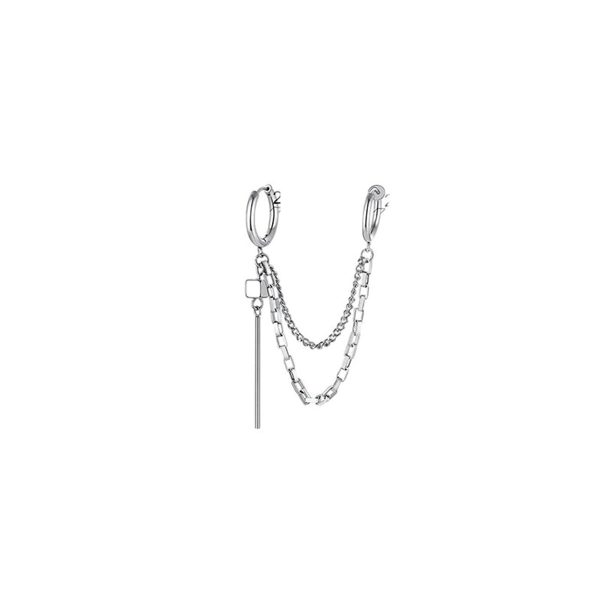 New 2026 Unisex Spike Hoops Earrings Black Stainless Steel Triple Hoop Earring For Men Streetwear Cool Stackable Earing Jewelry Fashion Trendy