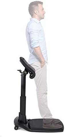 Best Standing Desk Chair for Leaning and Posture LeanRite Elite Ergonomic Back Pain Relief Includes Anti Fatigue mat (Includes Xtra seat-Cushion)