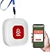 Tuya Wifi Smart Personal Alarms for Elderly, Wireless SOS Panic Call Button Linked To Phone, SOS Caregiver Pager Alert System for Handicapped, Seniors, Patient, Only Supports 2.4GHz Wi-Fi, NO FEES