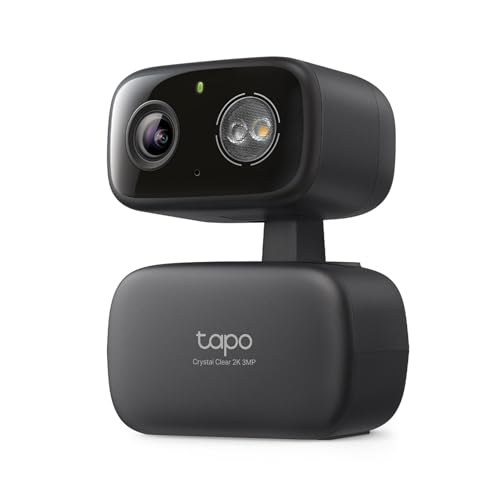 Catálogo de Camara Tp Link los más recomendados. 46 Tapo - Cámara de Seguridad para Interiores y Exteriores, 2K de 3 megapíxeles, detección de gritos y Seguimiento de Movimiento, visión de 360°, visión Nocturna en Color,...