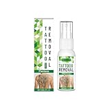 Tattoo Care Spray, Tätowierungen Verblassende Creme 30ml, Sicheres und schnelles Hautpflegeprodukt zum Verblassen von, entfernt effektiv farbige und Schwarze (1)
