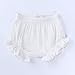 ZFTTZYMX 3-Pack Baby Girls Ruffle Bloomer Shorts Toddler Cute Cotton Linen Panty Diaper Covers 12-18 Months