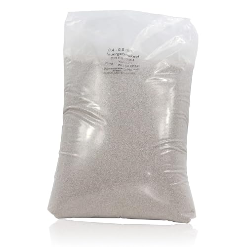 Höfer Chemie 25 kg Sable de Quartz Premium pour Filtre de Piscine 0,4-0,8 mm - Idéal pour Filtration d'eau Potable, Fabriqué en Allemagne