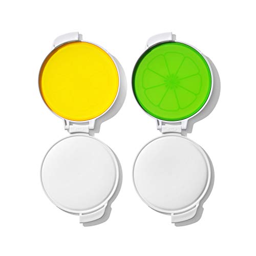 OXO Good Grips Cut & Keep Citrus Saver Set, Lemon/Lime,Multicolor,One size - //coolthings.us