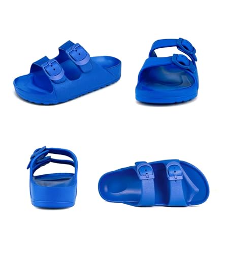 Image of Kids Slides Sandals Double Buckle Adjustable Boys Girls