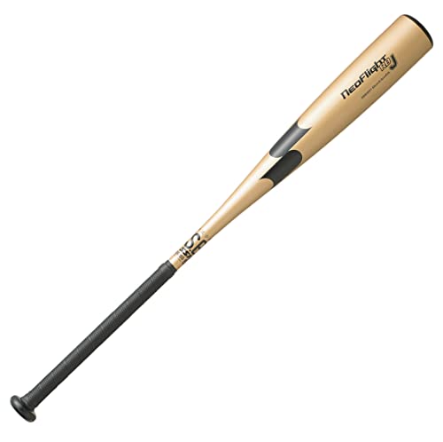 SSK(エスエスケイ) 野球 軟式バット 金属製 ネオフライト RB SBB5051 ゴールド×ブラック 80cm 少年野球対応