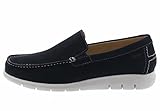 Atmungsaktives Lederfutter Sioux Herren Giumelo Mokassin, Deepblue, 42 EU